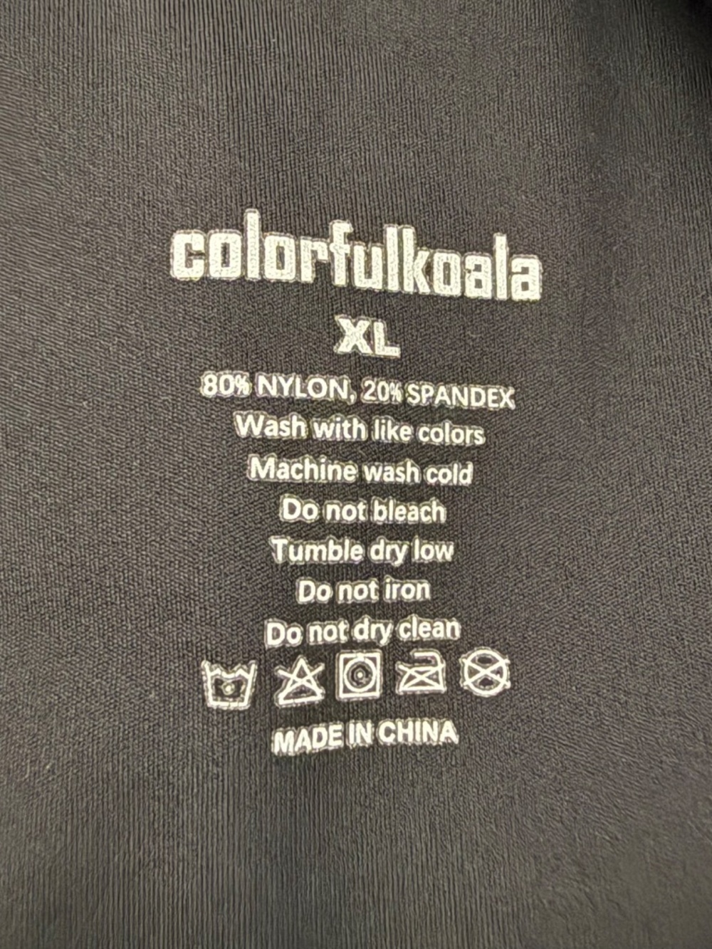 Colorfulkoala Black High Waisted Leggings XL - Picture 5 of 5